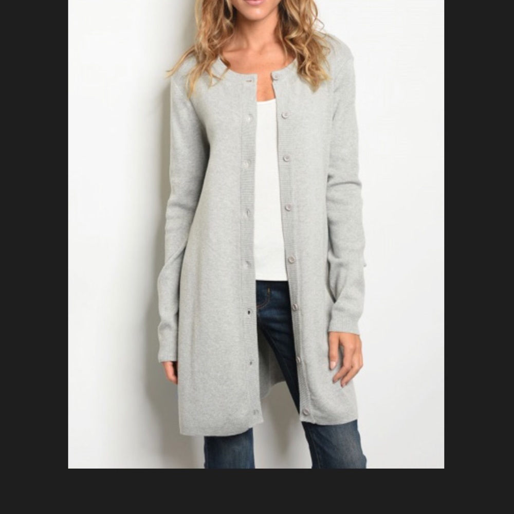 Unique Grey blue cardigan